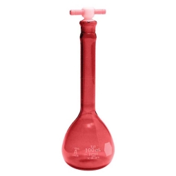 MATRAZ VOLUMETRICO 100ML CLASE "A"AMBAR CERTIFICADA